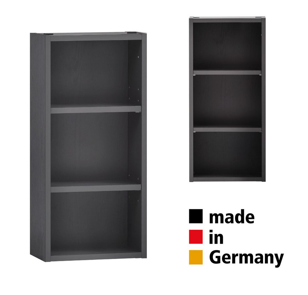 Lomadox Hängeschrank KAHLA-03 Badezimmer Regal Schrank Wandregal graphit modern 30/64/18 cm von Lomadox