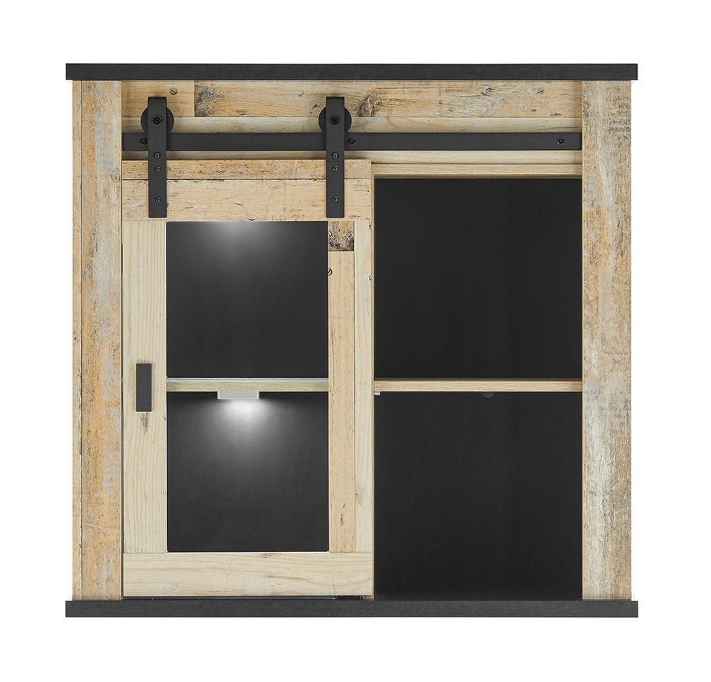 Lomadox Hängeschrank SHELTON-61 mit Glasschiebetür in Old Style hell mit anthrazit Küche Küchenmöbel Lomadox Hängeschrank SHELTON-61 mit Glasschiebetür in Old Style hell mit anthrazit Küche Küchenmöbel von Lomadox