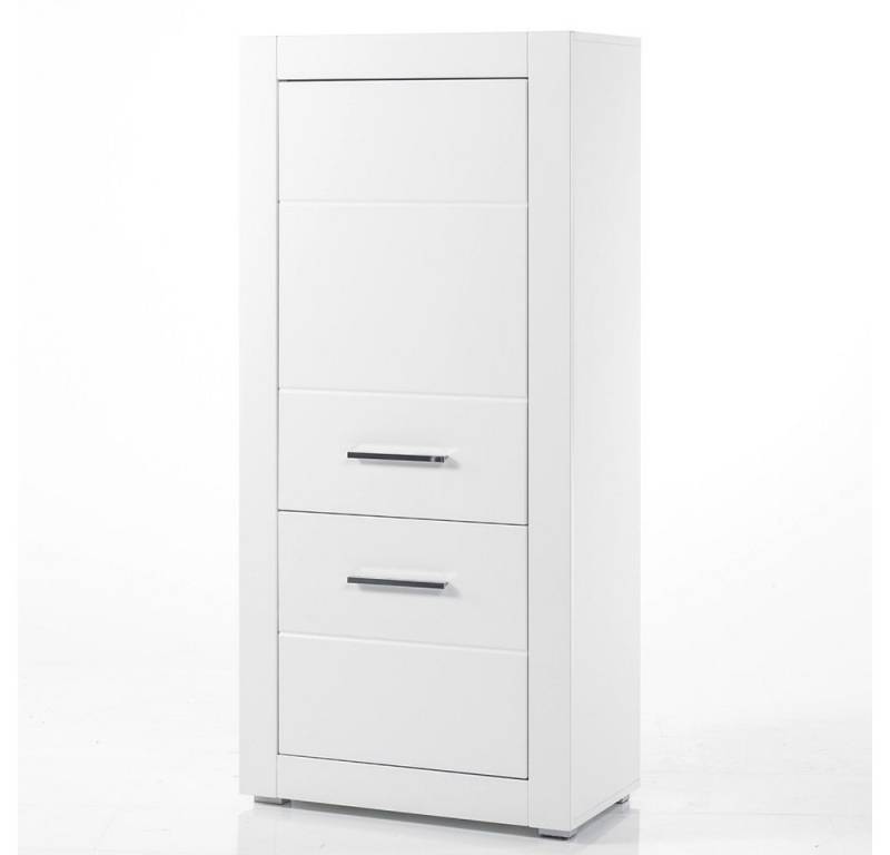 Lomadox Kommode BALVE-61, Kommode Schrank Wohnzimmerschrank 65cm breit weiß hochglanz von Lomadox