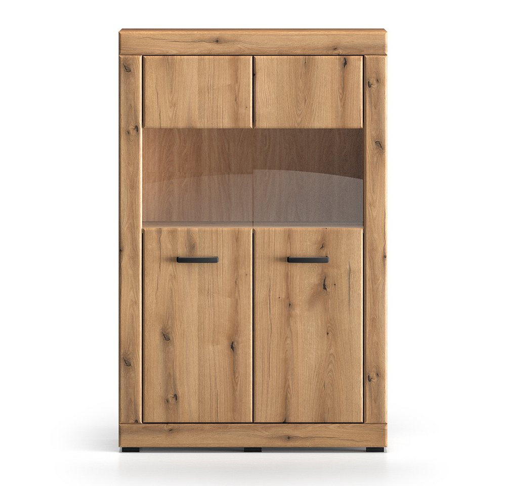 Lomadox Highboard DAKAR-131, in Eiche, 92 cm breit, 2 Türen mit Glaseinsatz Lomadox Highboard DAKAR-131, in Eiche, 92 cm breit, 2 Türen mit Glaseinsatz von Lomadox