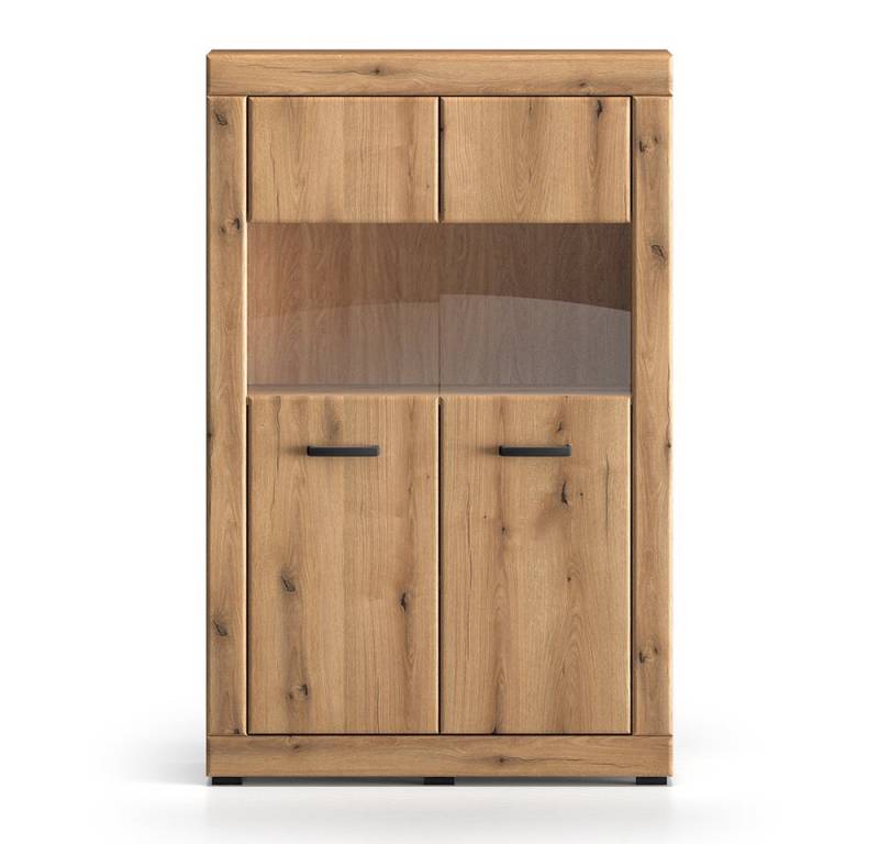 Lomadox Highboard DAKAR-131, in Eiche, 92 cm breit, 2 Türen mit Glaseinsatz Lomadox Highboard DAKAR-131, in Eiche, 92 cm breit, 2 Türen mit Glaseinsatz von Lomadox