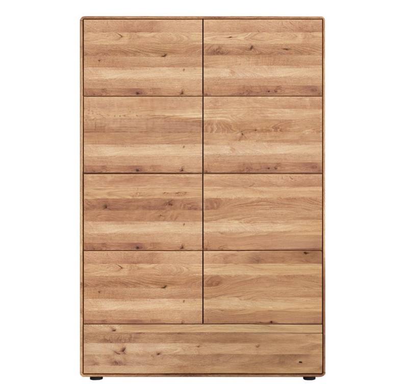 Lomadox Highboard KALAMARIA-69, in massiver Eiche mit 2 Türen und 1 Schublade von Lomadox