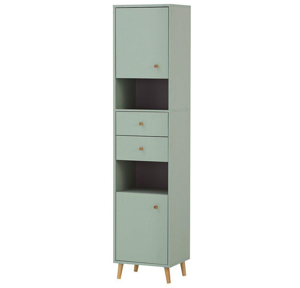 Lomadox Highboard BELFORT-80, Badschrank Badezimmer Schrank mint skandinavisch 40,3x180,6x33,1 cm Lomadox Highboard BELFORT-80, Badschrank Badezimmer Schrank mint skandinavisch 40,3x180,6x33,1 cm von Lomadox