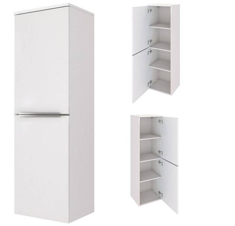 Lomadox Midischrank GHOM-03 weiß mit 2 gedämpften Türen 40/30/35 cm von Lomadox