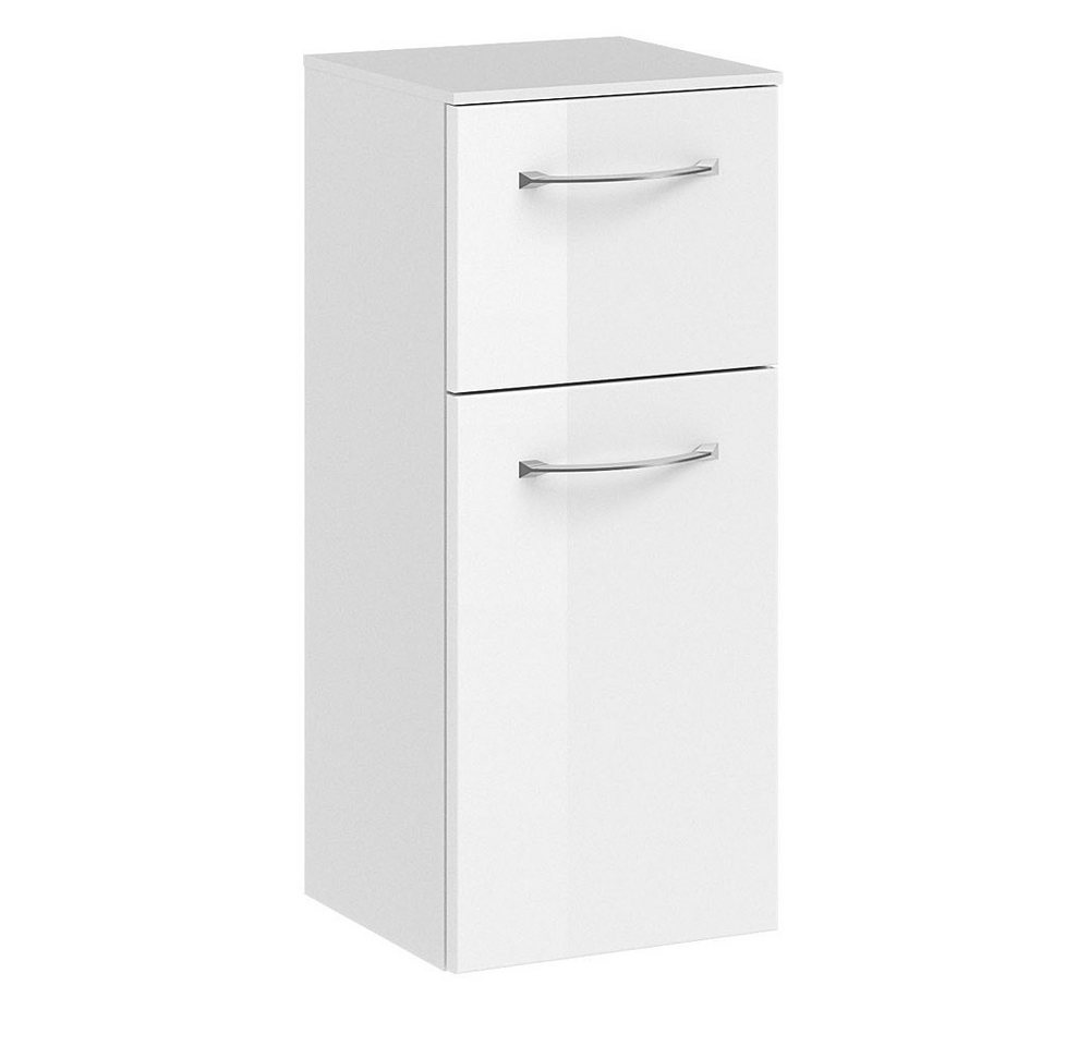 Lomadox Unterschrank SOLINGEN-66 Badezimmer Badschrank Highboard weiß Hochglanz 30x73x33 cm von Lomadox