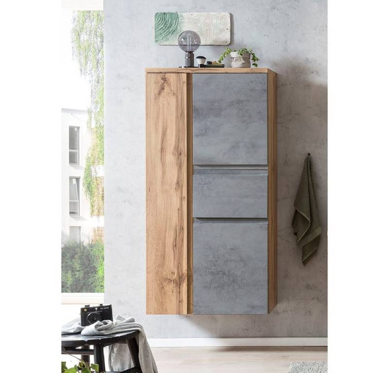 Lomadox Midischrank VASTO-03-CONCRETE 65cm Midischrank mit Schublade Wotan Eiche Nb. mit Beton Optik Lomadox Midischrank VASTO-03-CONCRETE 65cm Midischrank mit Schublade Wotan Eiche Nb. mit Beton Optik von Lomadox