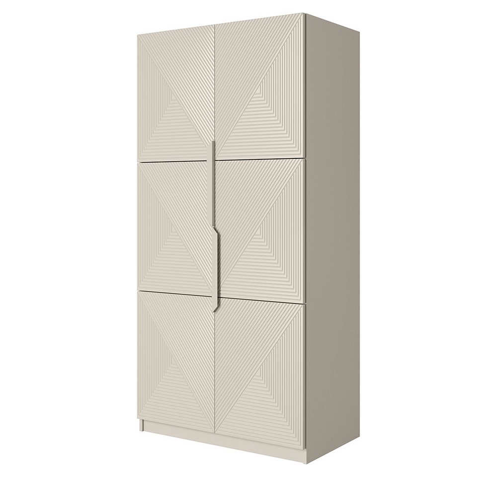 Lomadox Kleiderschrank ADARE-141 100 cm breit, 2 Türen, kaschmir mit gerillter Front Lomadox Kleiderschrank ADARE-141 100 cm breit, 2 Türen, kaschmir mit gerillter Front von Lomadox