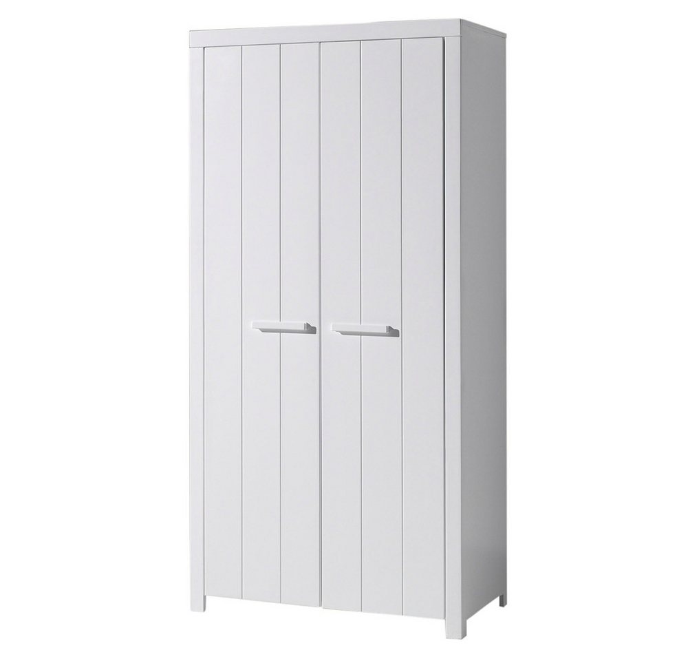 Lomadox Kleiderschrank CANNES-12 Jugendzimmer, mit 2 Türen in weiß lackiert, : 99,5/205,5/57,5 cm von Lomadox