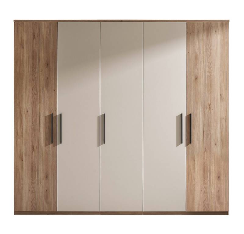 Lomadox Kleiderschrank DAUSA-77 5-türig, 2 Kleiderstangen, Softclose-Funktion, flexibe Inneneinteilung von Lomadox