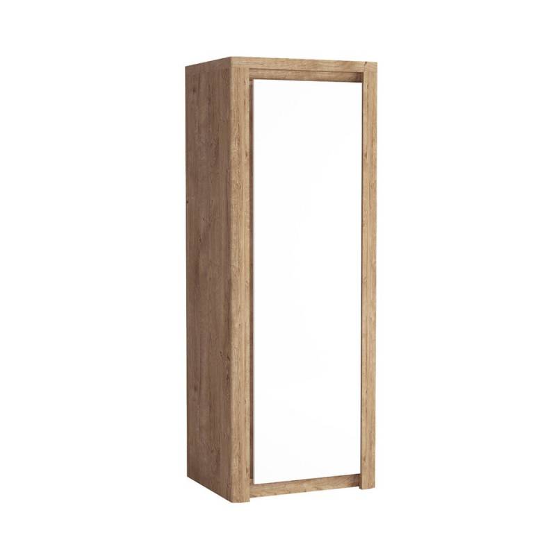 Lomadox Kleiderschrank LATINA-161 Garderobenschrank modern in Eiche mit weiß von Lomadox