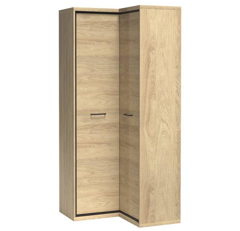 Lomadox Kleiderschrank MEGARA-161 Garderobenschrank Schrank Wardrobe modern in braun mit Eiche Hickory von Lomadox