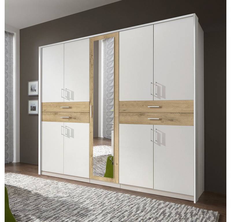 Lomadox Kleiderschrank TREVISO-43 Garderobenschrank Schlafzimmerschrank Schrank 228 cm breit modern weiß Lomadox Kleiderschrank TREVISO-43 Garderobenschrank Schlafzimmerschrank Schrank 228 cm breit modern weiß von Lomadox