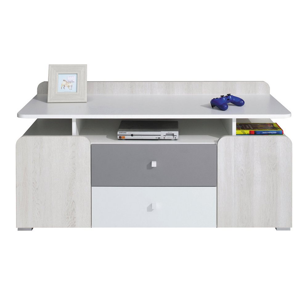 Lomadox Lowboard COLLINS-133, Fernsehschrank TV Board Jugendzimmer weiß Eiche hell grau 120x58x50 Lomadox Lowboard COLLINS-133, Fernsehschrank TV Board Jugendzimmer weiß Eiche hell grau 120x58x50 von Lomadox