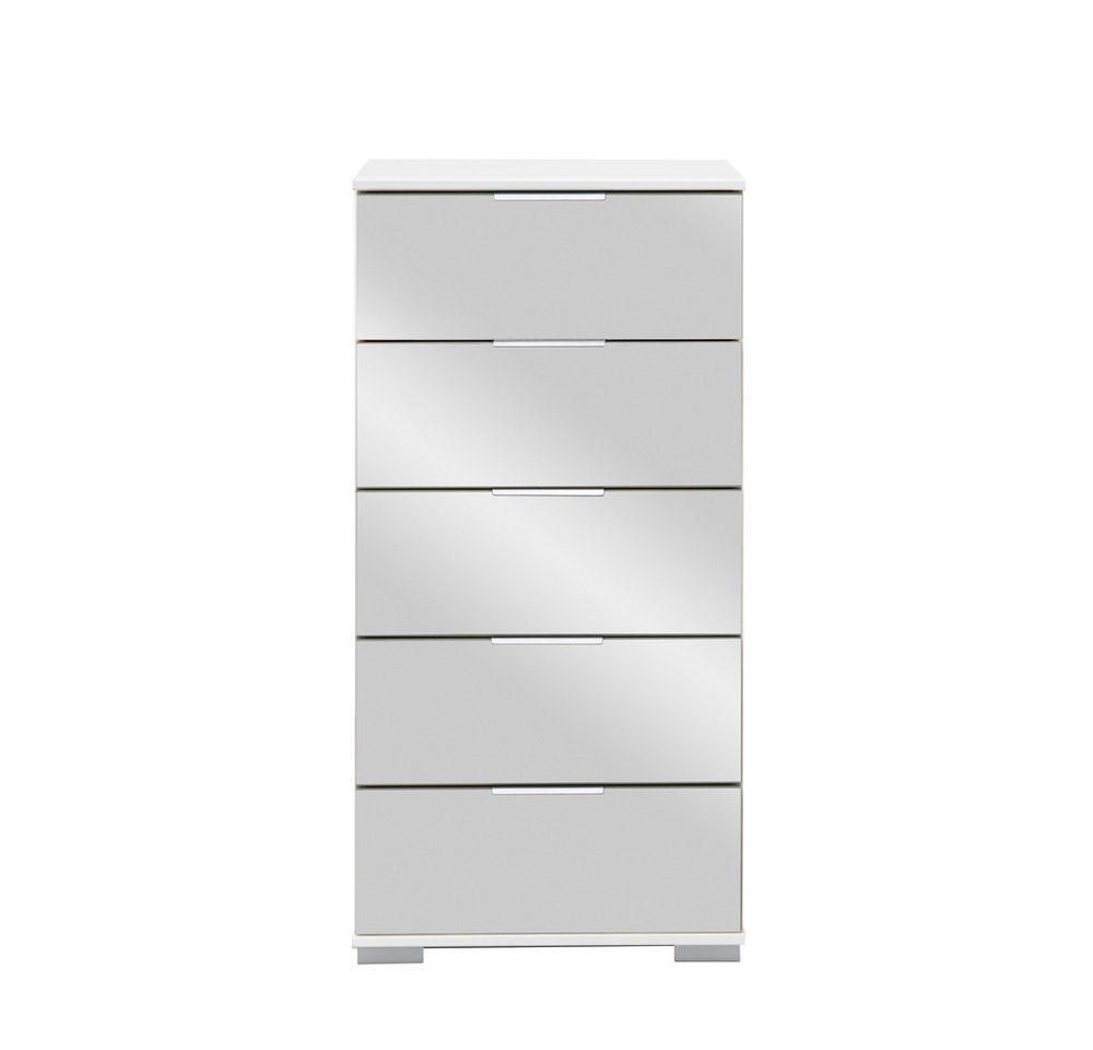 Lomadox Kommode ELSTRA-43, Schlafzimmer Schubkastenkommode in weiß mit Spiegelfront 49/102/41 cm Lomadox Kommode ELSTRA-43, Schlafzimmer Schubkastenkommode in weiß mit Spiegelfront 49/102/41 cm von Lomadox