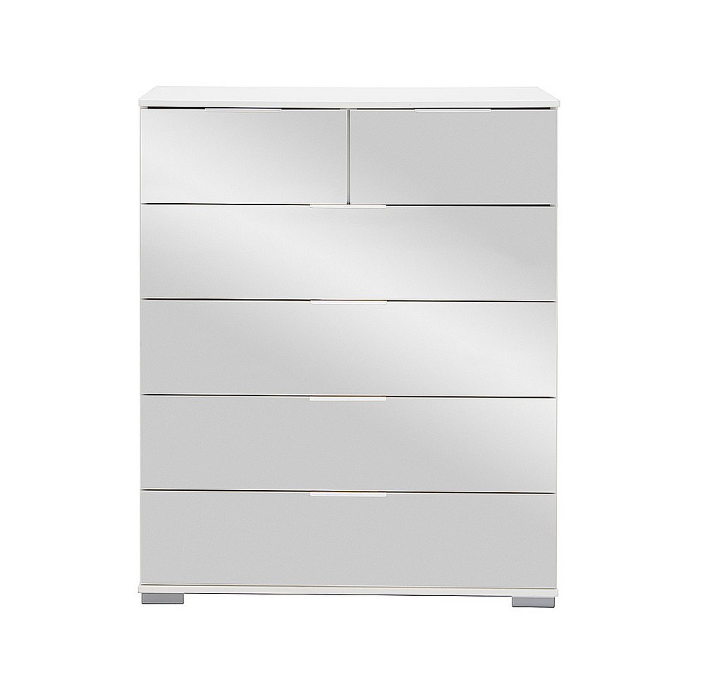 Lomadox Kommode ELSTRA-43, Schlafzimmer Schubkastenkommode in weiß mit Spiegelfront 82/102/42 cm Lomadox Kommode ELSTRA-43, Schlafzimmer Schubkastenkommode in weiß mit Spiegelfront 82/102/42 cm von Lomadox