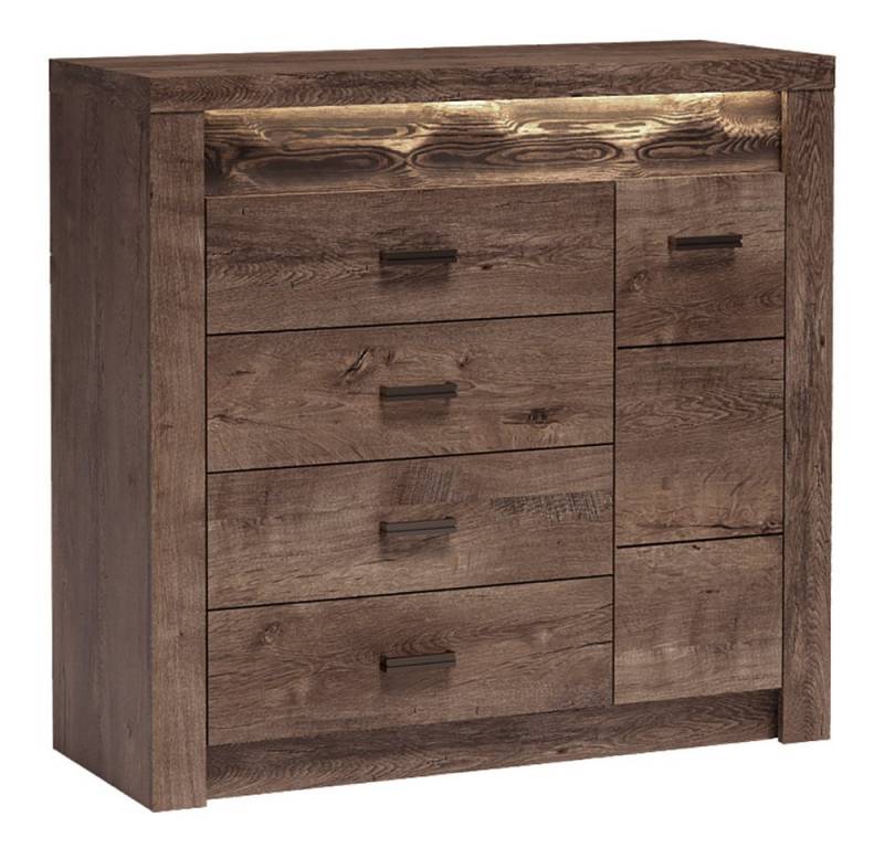 Lomadox Kommode INGENIO-161, Wohnzimmerschrank Sideboard Anrichte modern in Esche braun von Lomadox