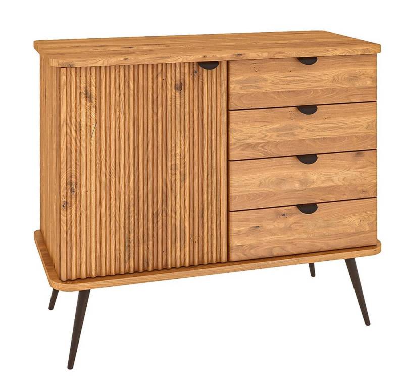 Lomadox Kommode KABALA-165, 97 cm breit, in Eiche massiv geölt, montiert von Lomadox