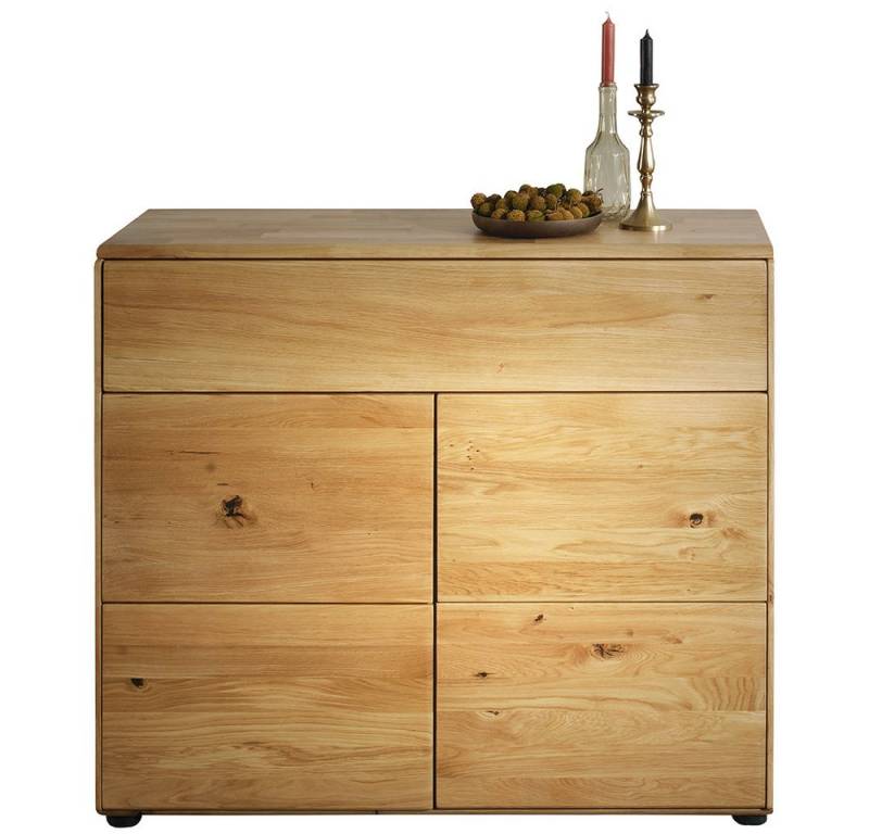Lomadox Kommode KALAMARIA-69, Massivholz Sideboard Anrichte Wohnzimmer Schrank modern in Eiche von Lomadox