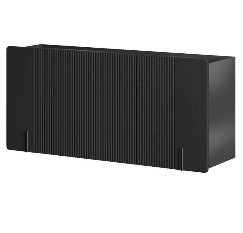 Lomadox Kommode MEAFORD-141, 150 cm breit, schwarz mit Rillenfront, grifflos, 3-türig, schwebend Lomadox Kommode MEAFORD-141, 150 cm breit, schwarz mit Rillenfront, grifflos, 3-türig, schwebend von Lomadox