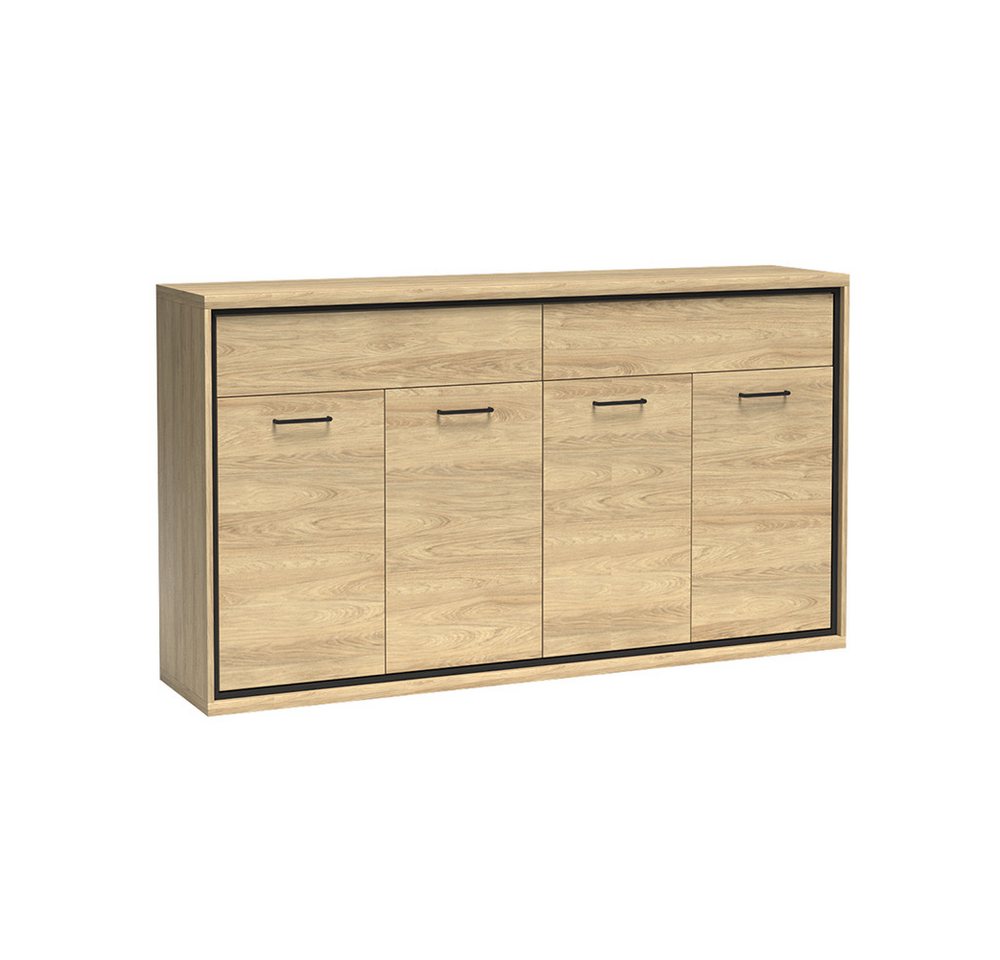 Lomadox Kommode MEGARA-161, Kommode Highboard Anrichte Schrank modern in Eiche mit Hickory Design Lomadox Kommode MEGARA-161, Kommode Highboard Anrichte Schrank modern in Eiche mit Hickory Design von Lomadox