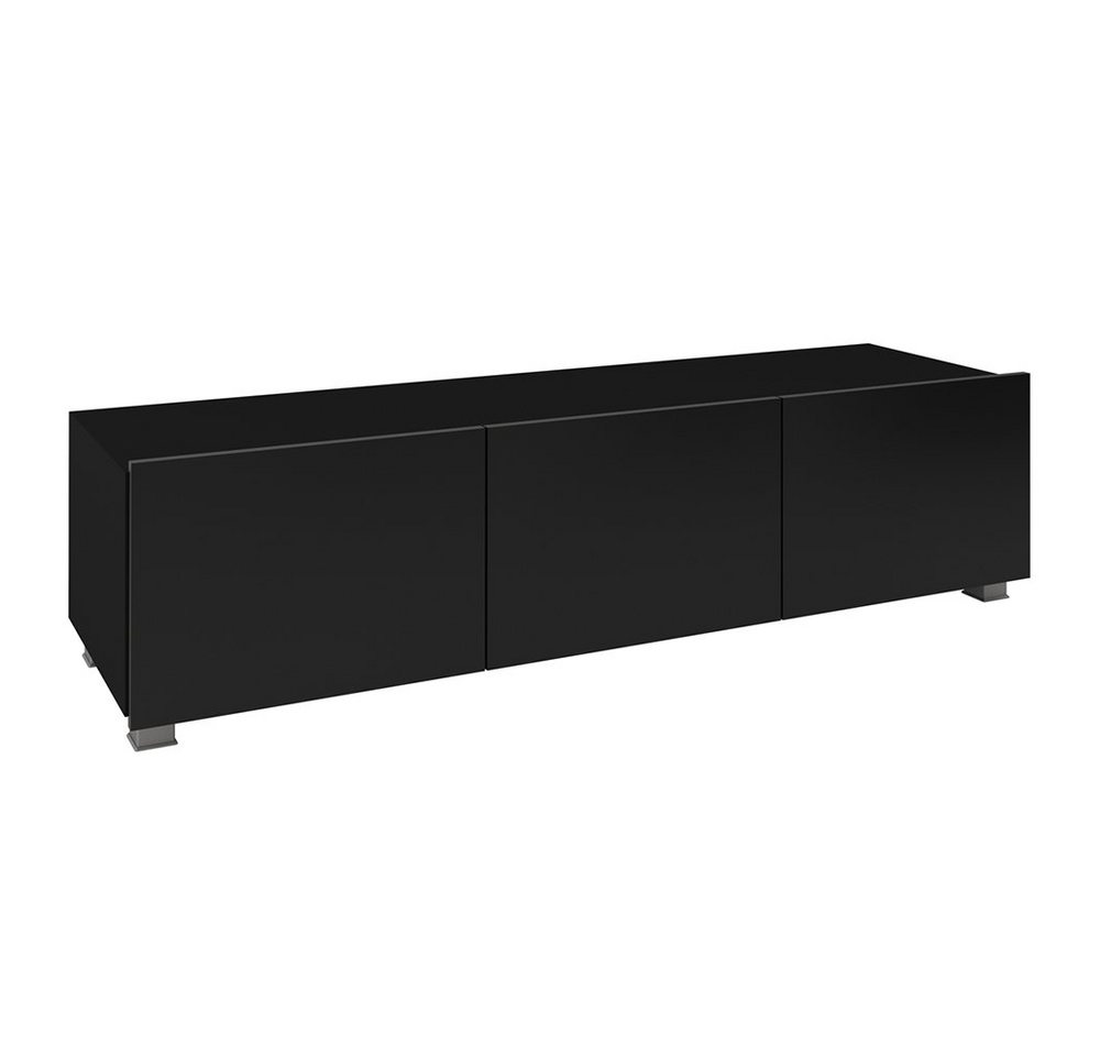 Lomadox Lowboard CAIRNS-132, in schwarz Hochglanz, Modern, grifflos Lomadox Lowboard CAIRNS-132, in schwarz Hochglanz, Modern, grifflos von Lomadox