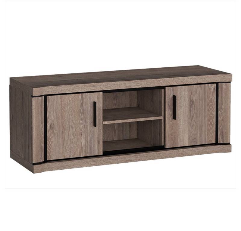 Lomadox Lowboard DUNEDIN-161, Fernsehschrank, 137cm, Trüffel Eiche von Lomadox