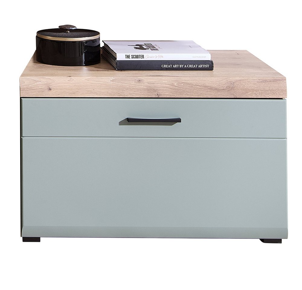 Lomadox Lowboard FARO-36-REED, in Eiche mit Schilfgrün von Lomadox