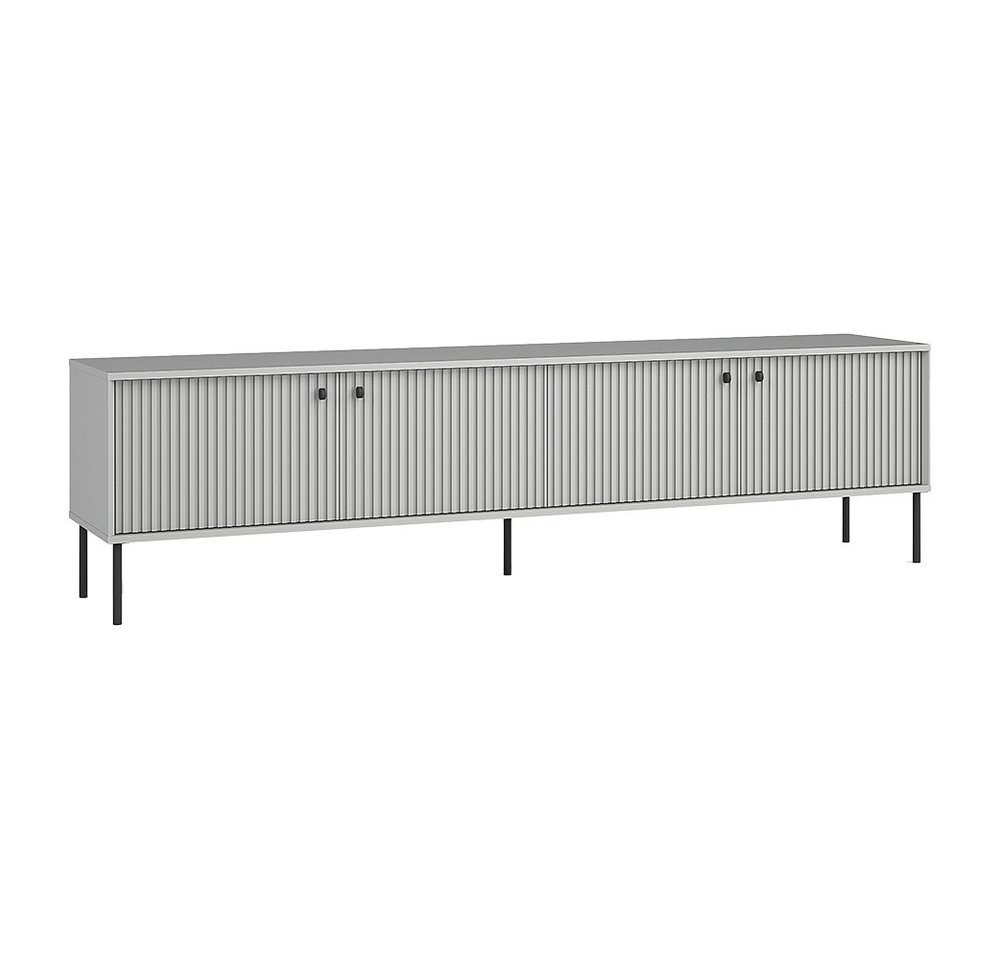 Lomadox Lowboard IPSWICH-166, Fernsehschrank, grau mit gerillter Front, B/H/T ca. 207/54,8/40,5cm Lomadox Lowboard IPSWICH-166, Fernsehschrank, grau mit gerillter Front, B/H/T ca. 207/54,8/40,5cm von Lomadox