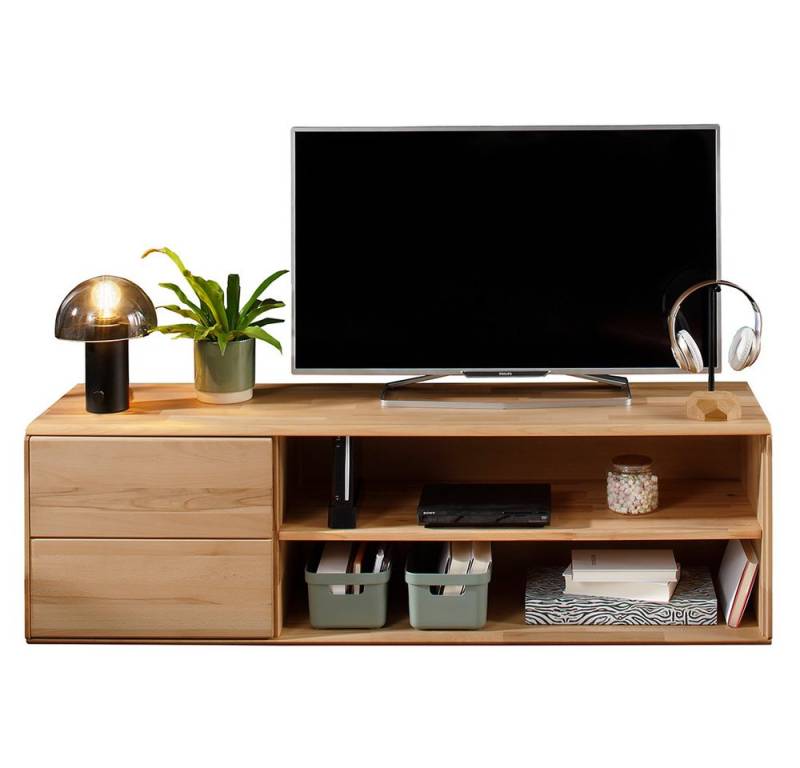 Lomadox Lowboard KALAMARIA-69, Fernsehschrank TV Board Fernsehtisch Wohnzimmer Massivholz Buche von Lomadox