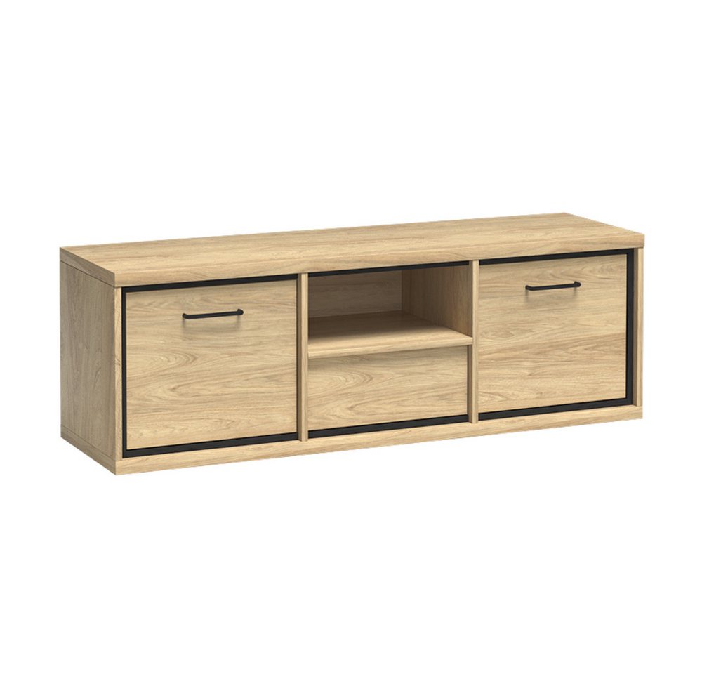 Lomadox Lowboard MEGARA-161, TV Board Fernsehschrank modern in braun mit Eiche Hickory Lomadox Lowboard MEGARA-161, TV Board Fernsehschrank modern in braun mit Eiche Hickory von Lomadox