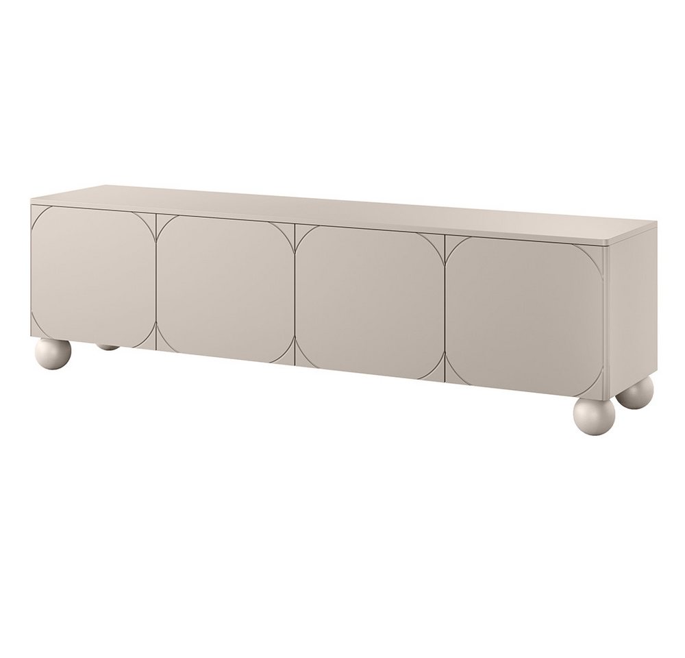 Lomadox Lowboard SPLIT-141, kaschmir beige matt 200 cm Kugelfüße grifflos Push-to-open Softclose Lomadox Lowboard SPLIT-141, kaschmir beige matt 200 cm Kugelfüße grifflos Push-to-open Softclose von Lomadox