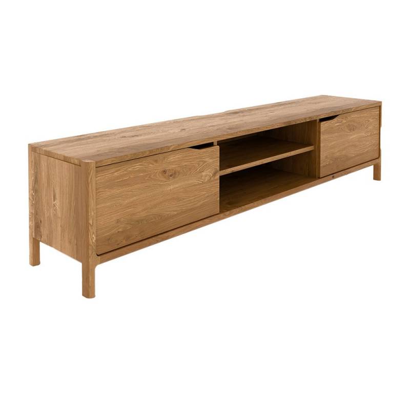 Lomadox Lowboard THORNBURY-165, TV-Schrank, Wildeiche massiv geölt, montiert, 200cm breit, grifflos von Lomadox