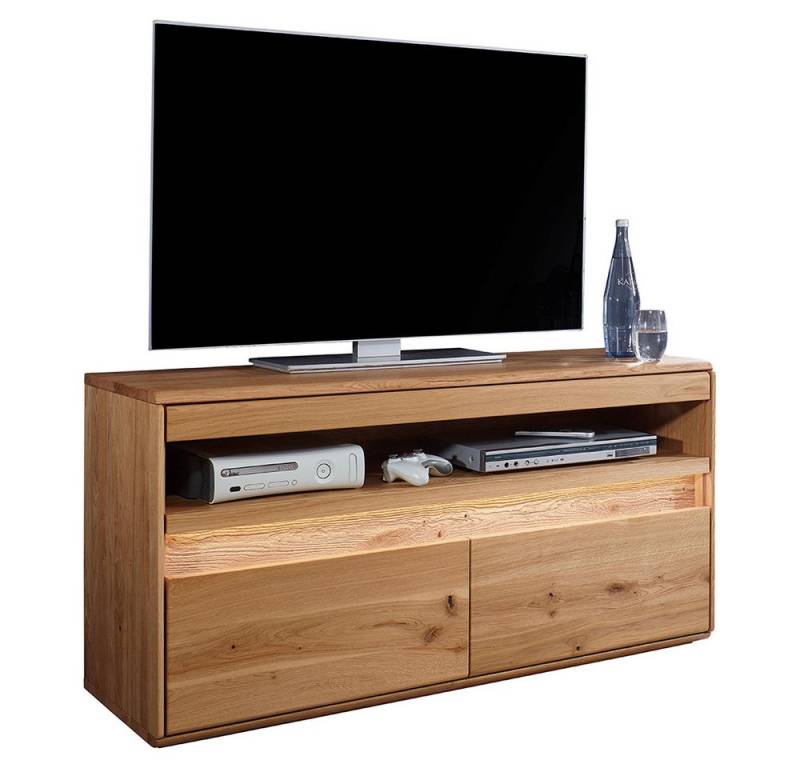 Lomadox Lowboard WELLAND-69, 123 cm breit, Eiche massiv geölt mit LED-Beleuchtung Lomadox Lowboard WELLAND-69, 123 cm breit, Eiche massiv geölt mit LED-Beleuchtung von Lomadox