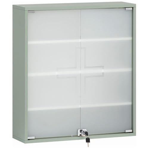 Lomadox Medizinschrank abschließbar in grün 65 cm breit 2 Drehtüren Stauram Medikamentenschrank Badezimmer Lomadox Medizinschrank abschließbar in grün 65 cm breit 2 Drehtüren Stauram Medikamentenschrank Badezimmer von Lomadox