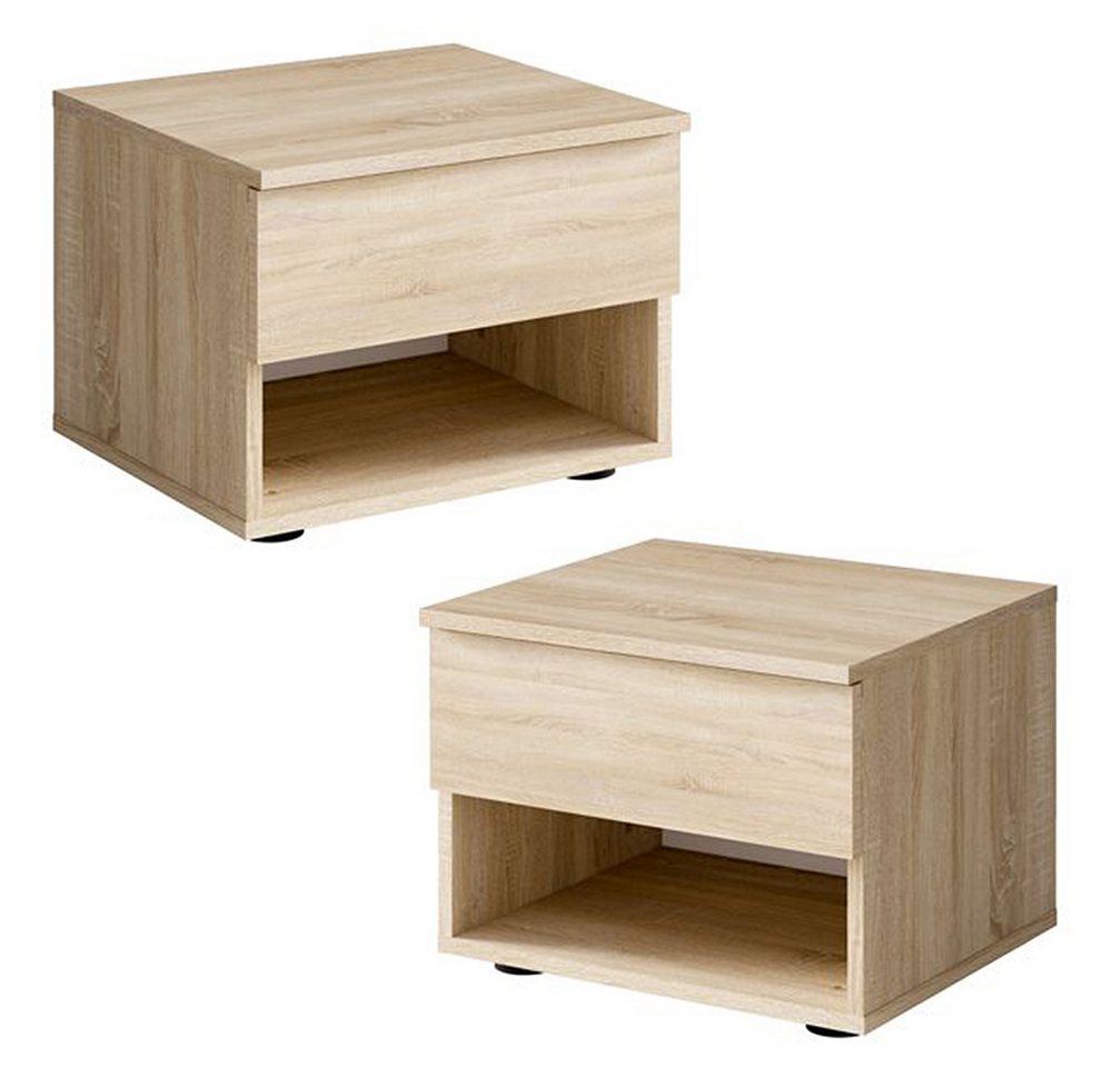 Lomadox Nachttisch FAIDO-166, Nachtschrank, 2er Set, Eiche Lomadox Nachttisch FAIDO-166, Nachtschrank, 2er Set, Eiche von Lomadox
