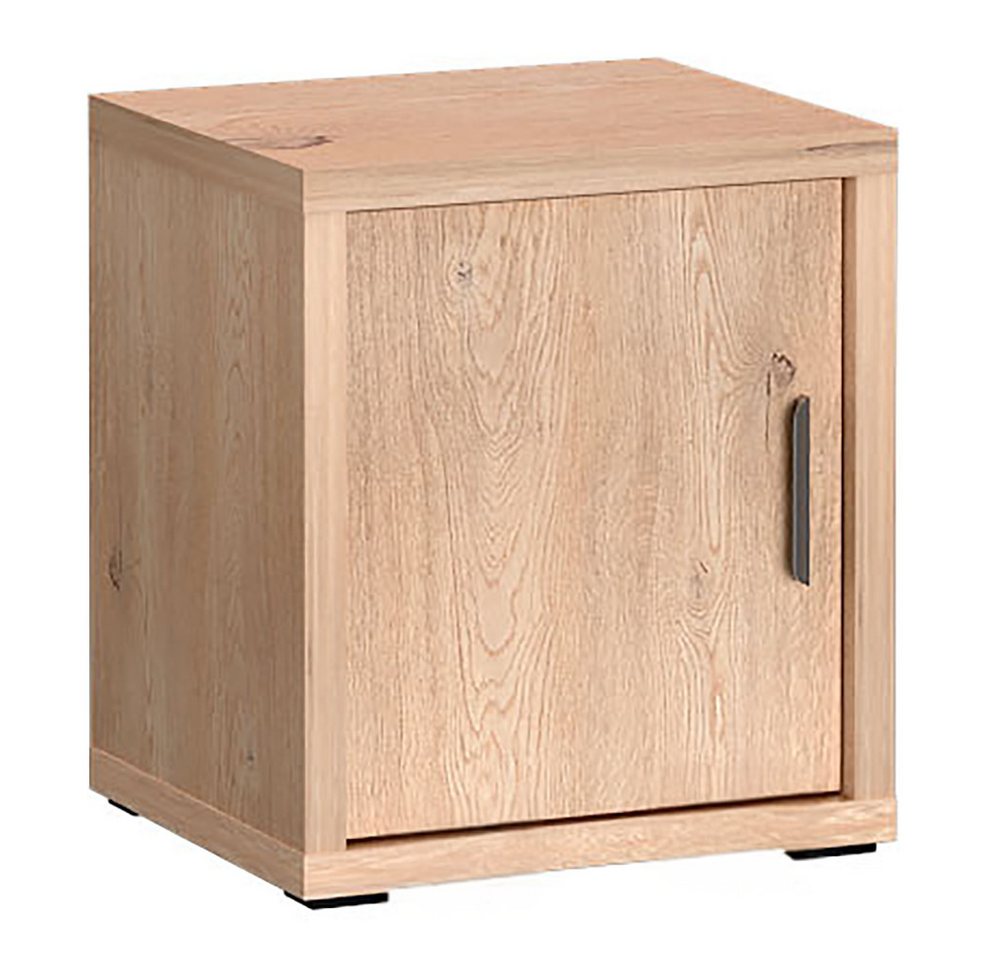 Lomadox Nachttisch GENOVA-161, Nachtschrank 47,5 cm breit in Eiche mit Tür und Softclose-Funktion von Lomadox