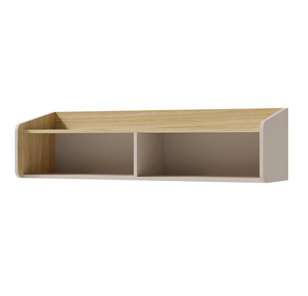 Lomadox Regal ALAMO-133, sandbeige mit Eiche Nb., 2 offene Flächer, 1 Ablageboden von Lomadox