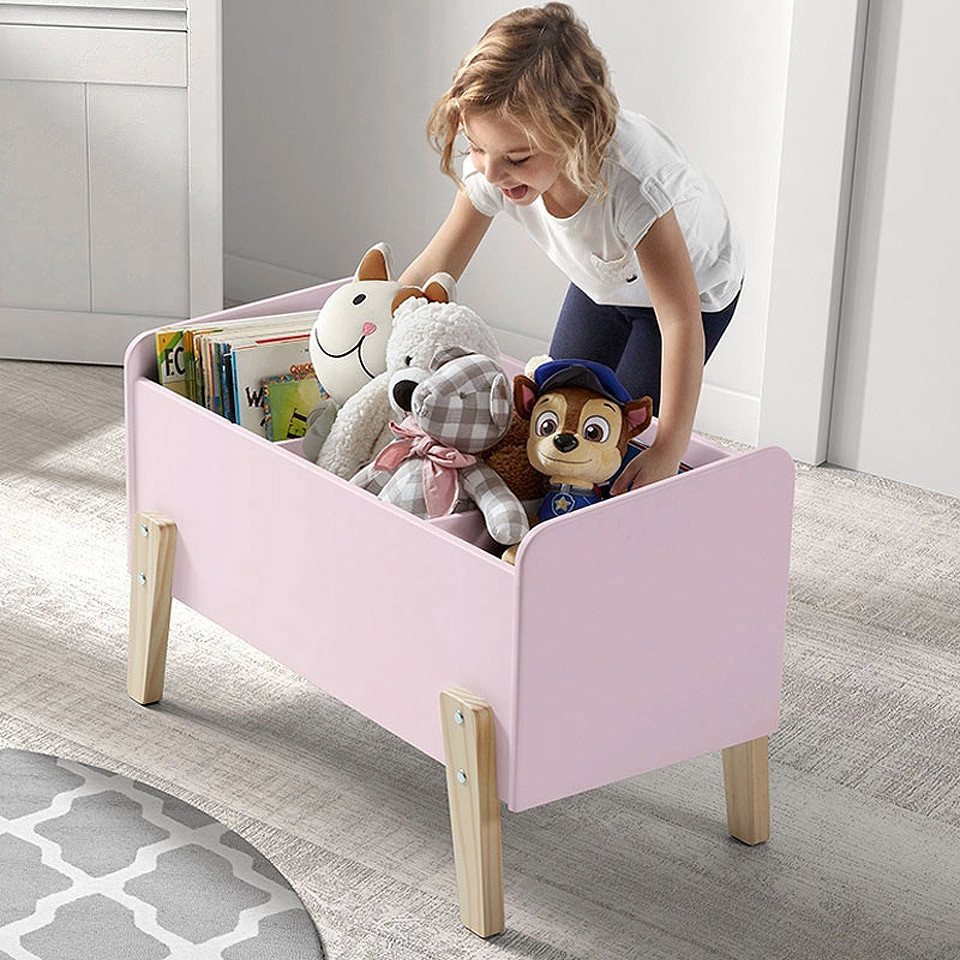 Lomadox Aufbewahrungsbox SLIGO-12, rosa lackiert Kiefer massiv 80x48x39cm Lomadox Aufbewahrungsbox SLIGO-12, rosa lackiert Kiefer massiv 80x48x39cm von Lomadox