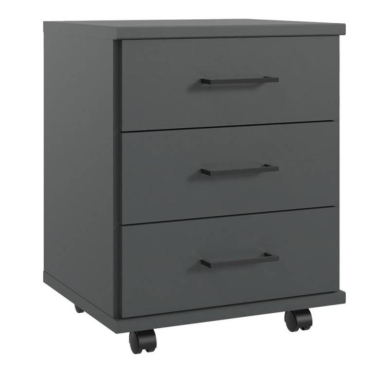 Lomadox Rollcontainer HILLSTON-43, Container mit 3 Schublade, graphit, rollbar, B/H/T ca. 46/58/40 cm von Lomadox