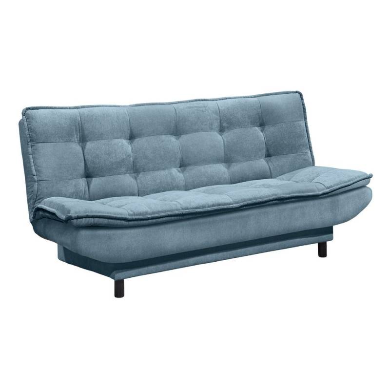 Lomadox Schlafsofa PIRNA-09, Schlafcouch Sofa Couch Jugendzimmer Gästezimmer blau Bettkasten von Lomadox
