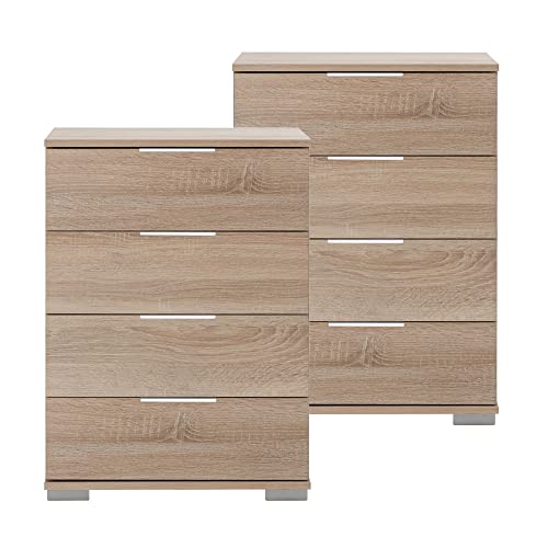 Lomadox Schlafzimmer Nachttisch für Boxspringbett 2er Set in Eiche sägerau Nb., B/H/T ca. 52/74/38 cm Lomadox Schlafzimmer Nachttisch für Boxspringbett 2er Set in Eiche sägerau Nb., B/H/T ca. 52/74/38 cm von Lomadox