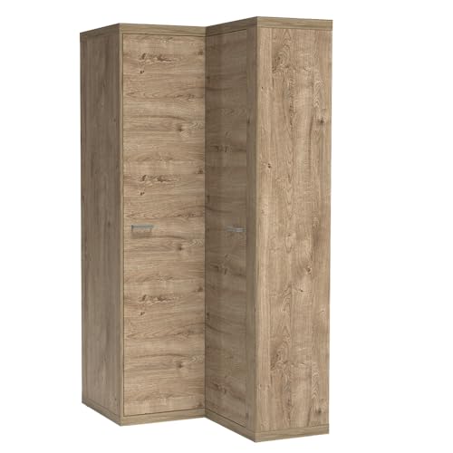 Lomadox Schlafzimmer Schlafzimmerschrank Schrank Kleiderschrank Eckkleiderschrank in Eiche von Lomadox