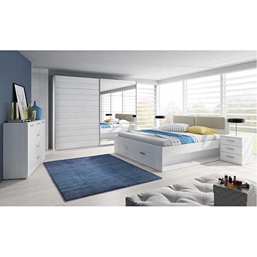 Lomadox Schlafzimmer Set in Abisko Eiche Nb. mit Doppelbett Liegefläche 180/200 cm von Lomadox