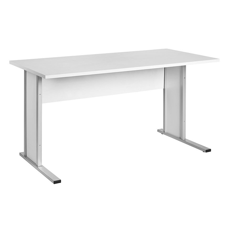Lomadox Schreibtisch, Büromöbel Tisch Büotisch grau hell Metallgestell 140 cm breit Lomadox Schreibtisch, Büromöbel Tisch Büotisch grau hell Metallgestell 140 cm breit von Lomadox