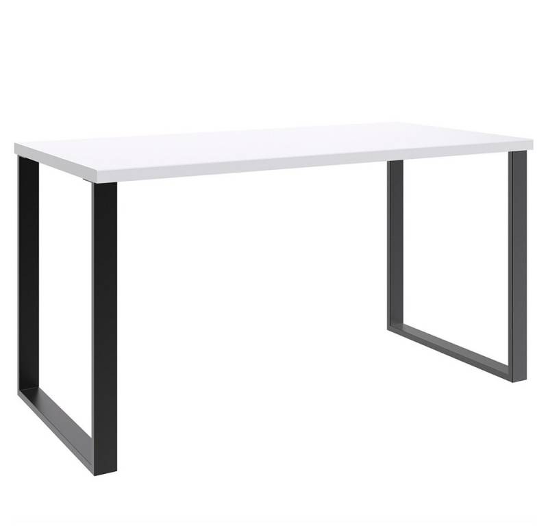 Lomadox Schreibtisch RICCIONE-43, Computertisch Bürotisch Arbeitstisch Homeoffice modern in weiß von Lomadox