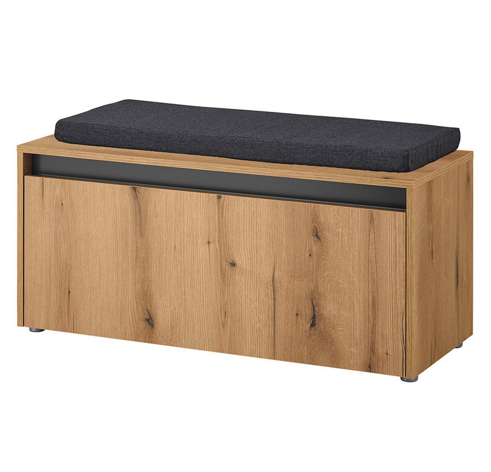 Lomadox Schuhbank CRISP-61, Eiche Nb. anthrazit, Sitzkissen, 1 Klappe, 100 cm breit, grifflos Lomadox Schuhbank CRISP-61, Eiche Nb. anthrazit, Sitzkissen, 1 Klappe, 100 cm breit, grifflos von Lomadox