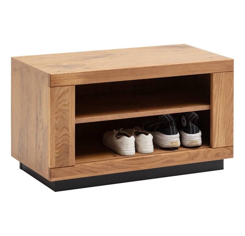 Lomadox Schuhbank GIUSTINO-06, 80 cm breit, Eiche teilmassiv geölt von Lomadox