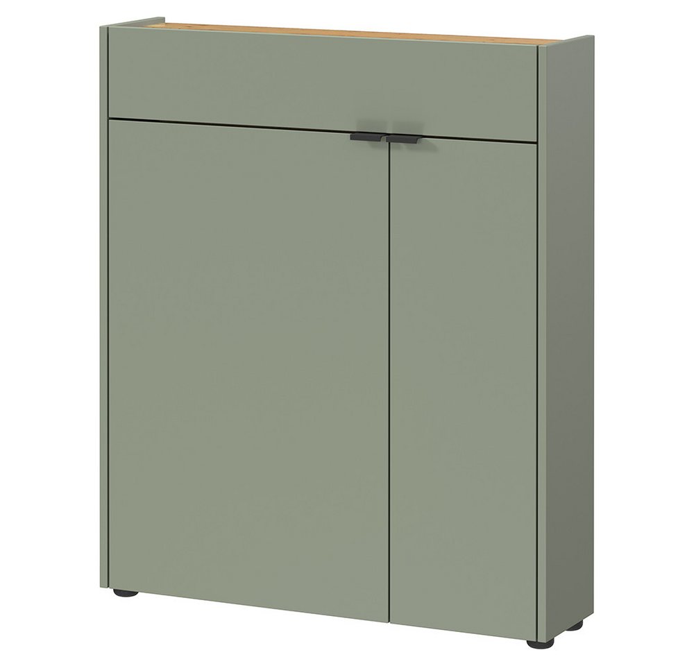Lomadox Schuhschrank ABERDEEN-01 in grün und Eiche, 2 Türen, 1 Schublade Lomadox Schuhschrank ABERDEEN-01 in grün und Eiche, 2 Türen, 1 Schublade von Lomadox