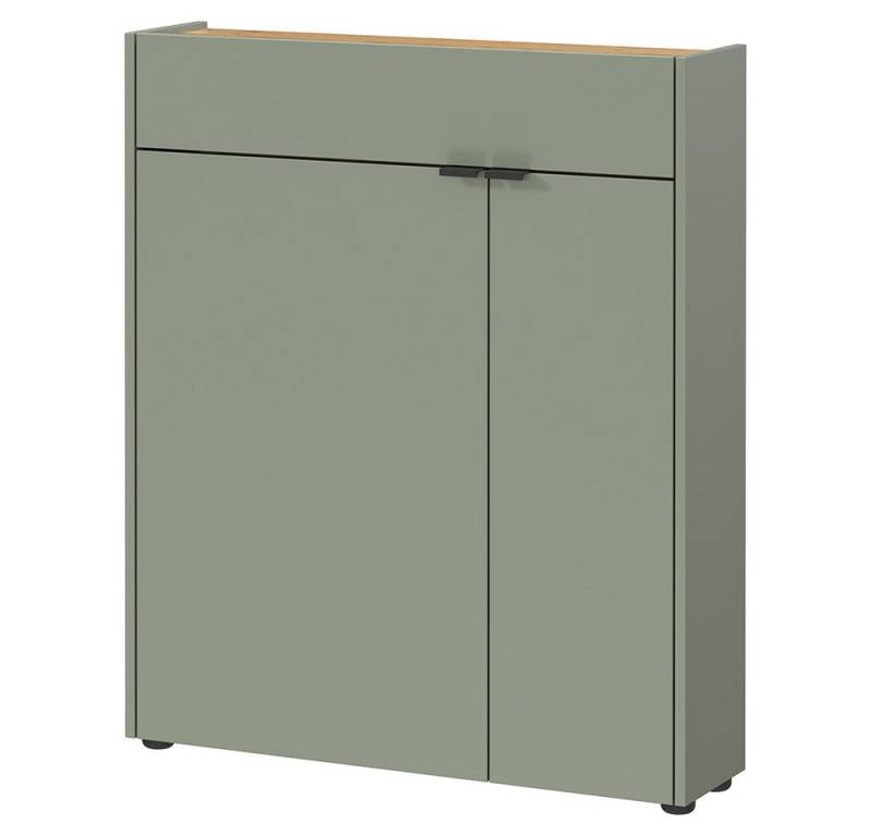 Lomadox Schuhschrank ABERDEEN-01 in grün und Eiche, 2 Türen, 1 Schublade Lomadox Schuhschrank ABERDEEN-01 in grün und Eiche, 2 Türen, 1 Schublade von Lomadox