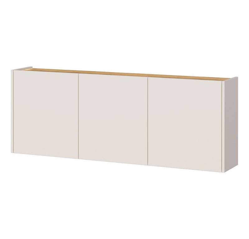 Lomadox Schuhschrank LAPUA-01 in Kaschmir und Eiche, 3-türig, ideal für schmale Flure von Lomadox